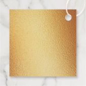 幾何学的なハートのバレンタインデーのブライダルシャワー フェイバータグ (裏面)