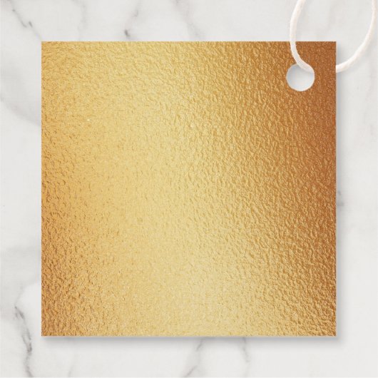 幾何学的なハートのバレンタインデーのブライダルシャワー フェイバータグ (裏面)