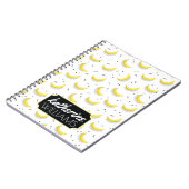 幾何学的なバナナは|あなたの名前を加えます ノートブック (左側)