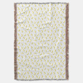 幾何学的なバナナ スローブランケット (正面縦)