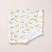 幾何学的なバナナ バスタオルセット (ウォッシュタオル)