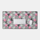 幾何学的なパイナップルテクスチャパターン デスクマット (キーボード&マウス)