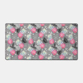 幾何学的なパイナップルテクスチャパターン デスクマット (正面)