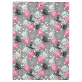 幾何学的なパイナップル織り目加工パターン クリップボード (裏面)