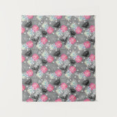 幾何学的なパイナップル織り目加工パターン タペストリー (正面)