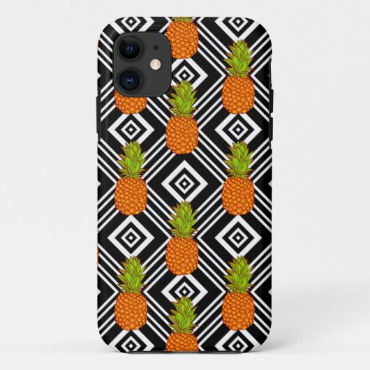 幾何学的なパイナップル Case-Mate iPhoneケース (裏面)