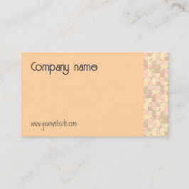幾何学的なパステルベージュQR名刺 名刺