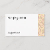 幾何学的なパステルベージュQR名刺 名刺 (正面)