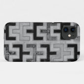 幾何学的なパターンが付いているアフリカ人のMudclothの織物 Case-Mate iPhoneケース (裏面(横))