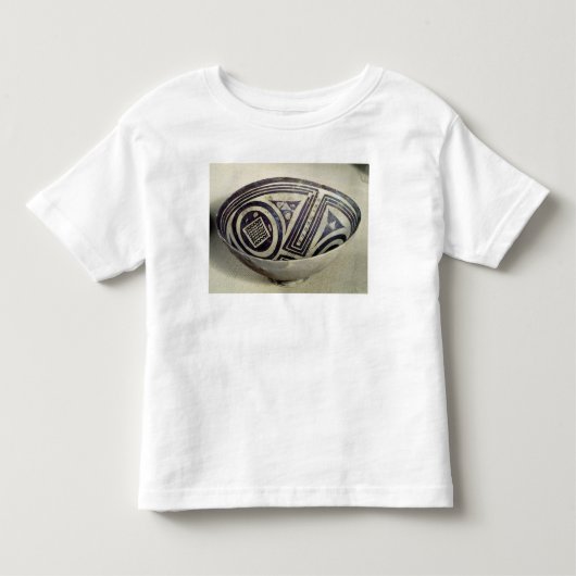 幾何学的なパターンと飾られるボール トドラーTシャツ (正面)