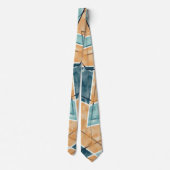 幾何学的なパターンのネックタイ ネクタイ (裏面)