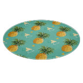 幾何学的なパターンの明るいパイナップル カッティングボード (角)