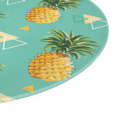 幾何学的なパターンの明るいパイナップル カッティングボード (角)