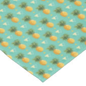 幾何学的なパターンの明るいパイナップル テーブルクロス (アングル)