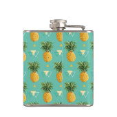 幾何学的なパターンの明るいパイナップル フラスク (裏面)