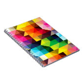 幾何学的なパターンベクトルカラフル ノートブック (右側)