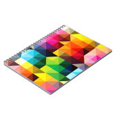 幾何学的なパターンベクトルカラフル ノートブック (左側)