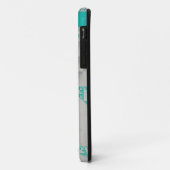幾何学的なパターン及びカスタムなモノグラム Case-Mate iPhoneケース (裏面/左)