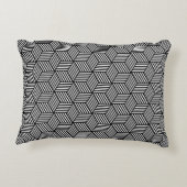 幾何学的なパターン芸術のデザイン アクセントクッション (裏面)