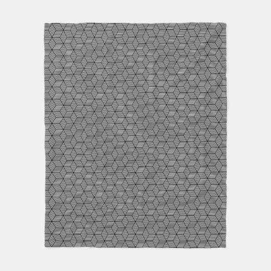 幾何学的なパターン芸術のデザイン フリースブランケット (正面)