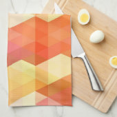 幾何学的なパターン1 キッチンタオル (四つ折り)