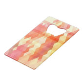 幾何学的なパターン1 クレジットカード栓抜き (裏面アングル)