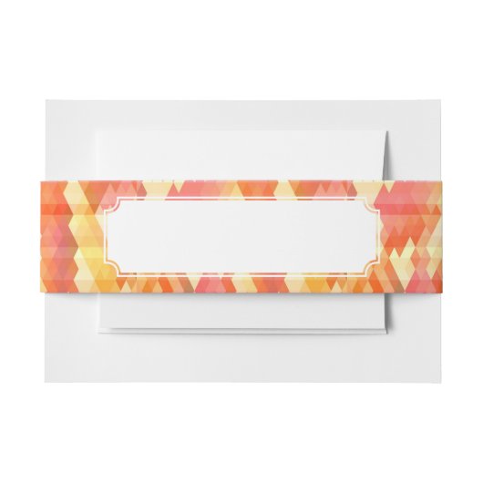 幾何学的なパターン1 招待状ベリーバンド (正面例)