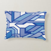 幾何学的なパターン2 アクセントクッション (裏面)