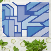 幾何学的なパターン2 キッチンタオル (折り畳み)