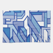 幾何学的なパターン2 キッチンタオル (横)