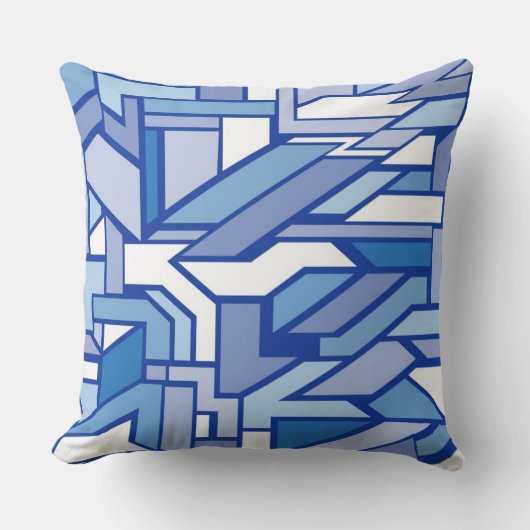 幾何学的なパターン2 クッション (正面)