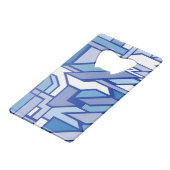 幾何学的なパターン2 クレジットカード栓抜き (裏面アングル)