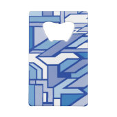 幾何学的なパターン2 クレジットカード栓抜き (裏面)