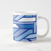 幾何学的なパターン2 ジャンボコーヒーマグカップ (右)