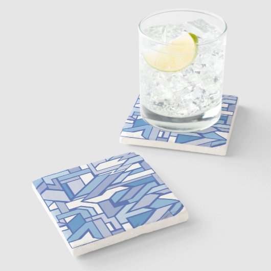 幾何学的なパターン2 ストーンコースター (横)