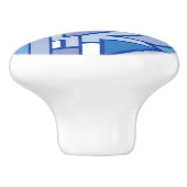 幾何学的なパターン2 セラミックノブ (側面)