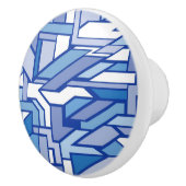 幾何学的なパターン2 セラミックノブ (右)