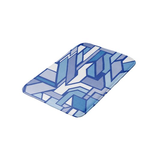 幾何学的なパターン2 バスマット (アングル)