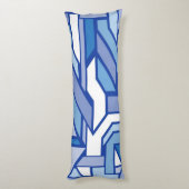 幾何学的なパターン2 ボディピロー (裏面 (縦))