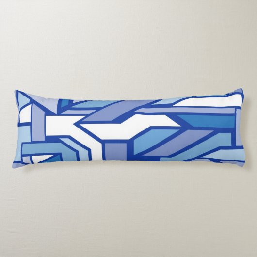 幾何学的なパターン2 ボディピロー (正面)