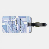 幾何学的なパターン2 ラゲッジタグ (裏面横)