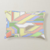 幾何学的なパターン3 アクセントクッション (裏面)