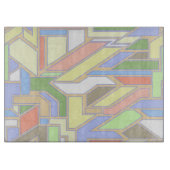 幾何学的なパターン3 カッティングボード (正面)