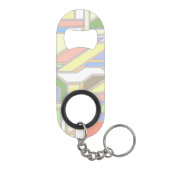 幾何学的なパターン3 キーホルダー栓抜き (裏面)