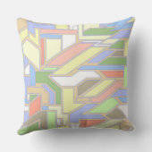 幾何学的なパターン3 クッション (裏面)