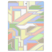 幾何学的なパターン3 クリップボード (裏面)