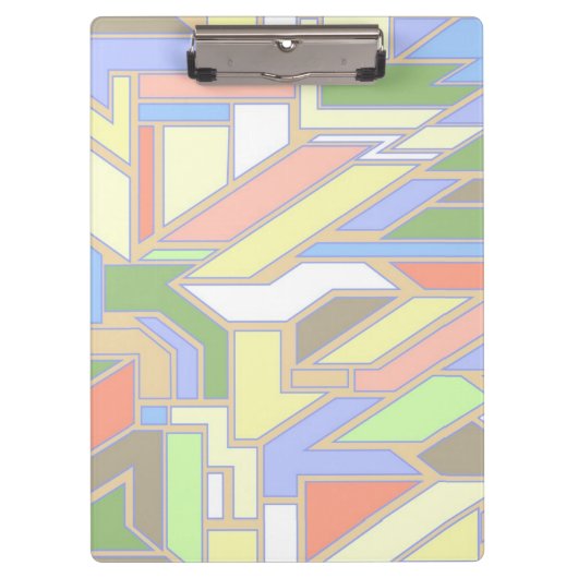 幾何学的なパターン3 クリップボード (正面)