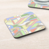 幾何学的なパターン3 コースター (左側)