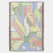 幾何学的なパターン3 スローブランケット (正面縦)