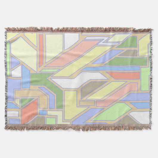 幾何学的なパターン3 スローブランケット (正面)